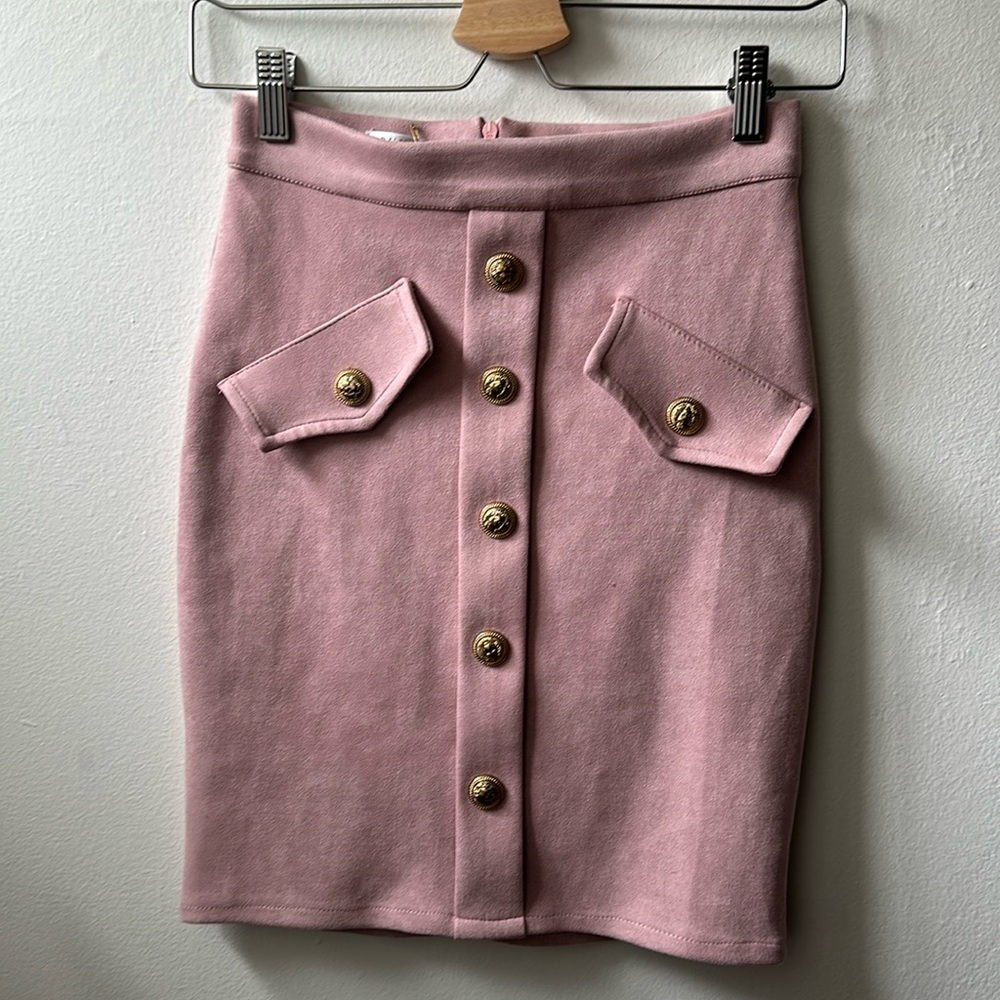 Brunello Cucinelli pink high waist skirt